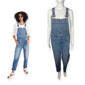 Madewell Straight-Leg Overalls in Hickory Wash